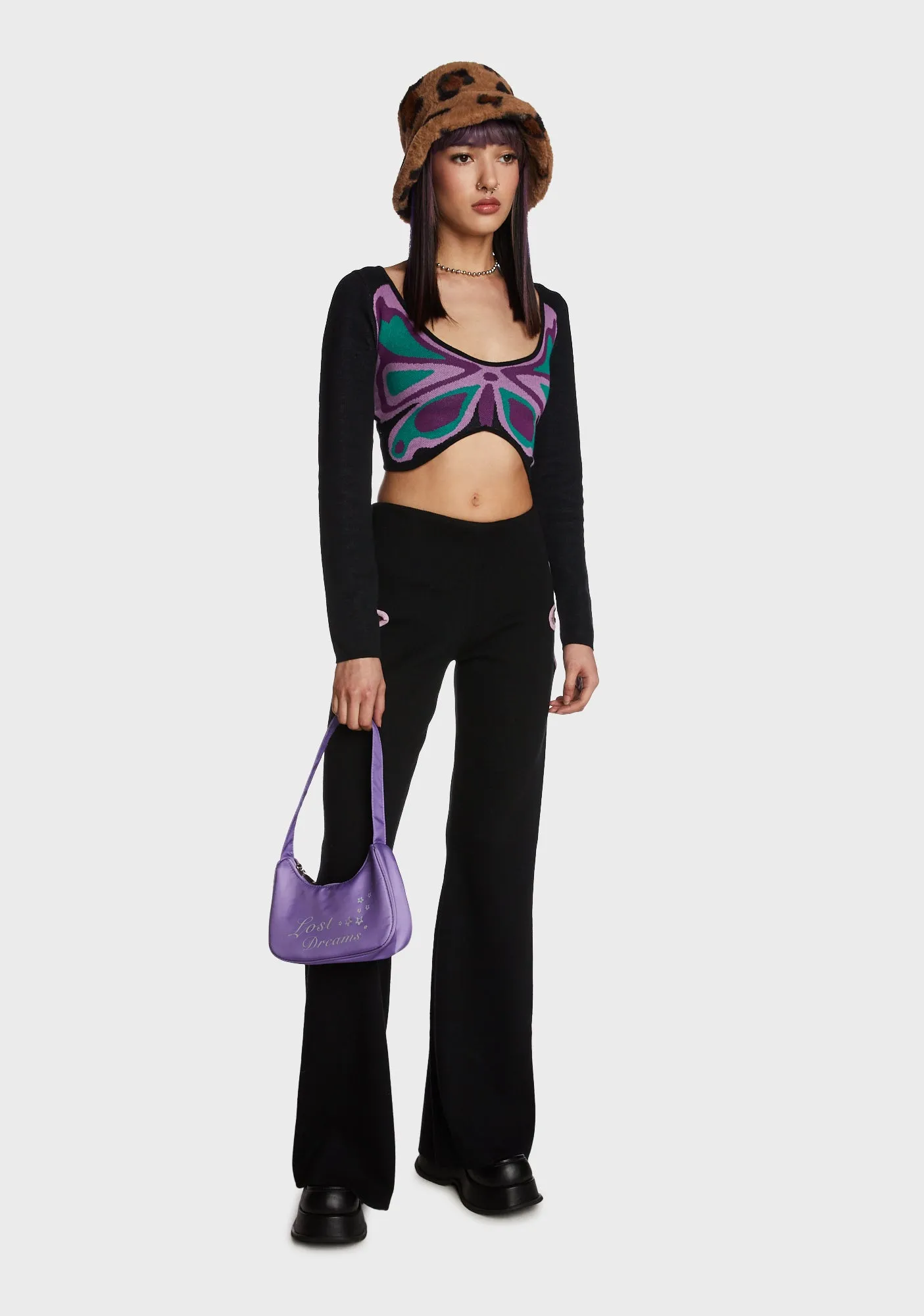 Butterfly Motif Knit Top sold by Dolls Kill product image thumbnail 3