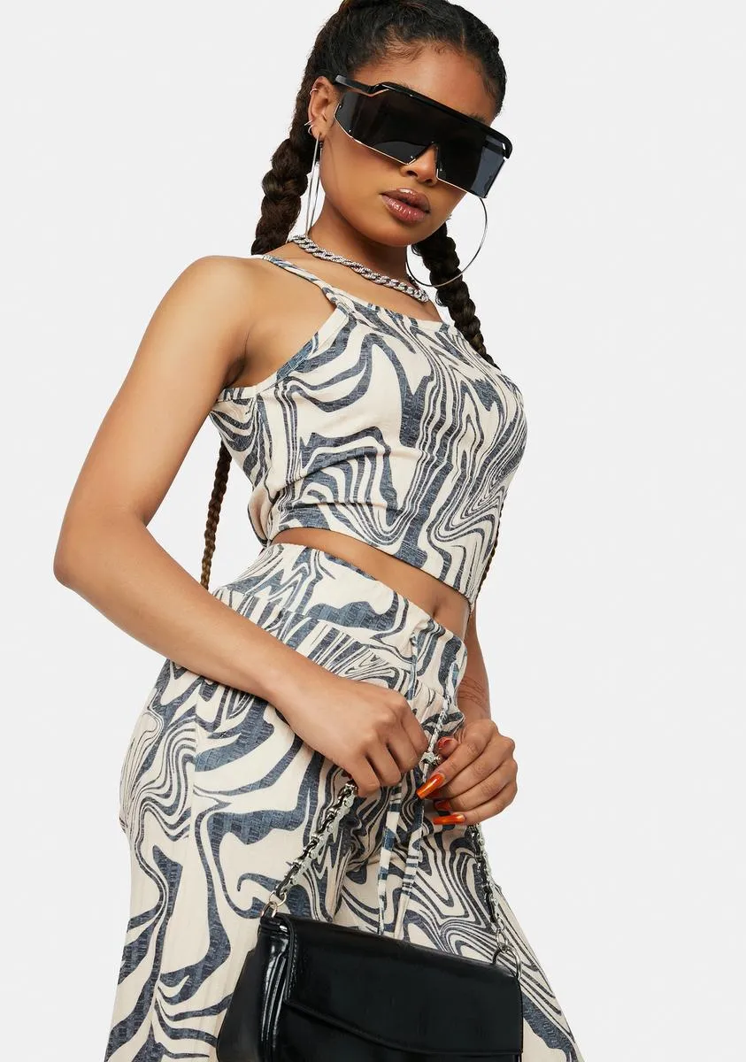 Psychedelic Swirl Caylee Pajama Top sold by Dolls Kill product image thumbnail 2