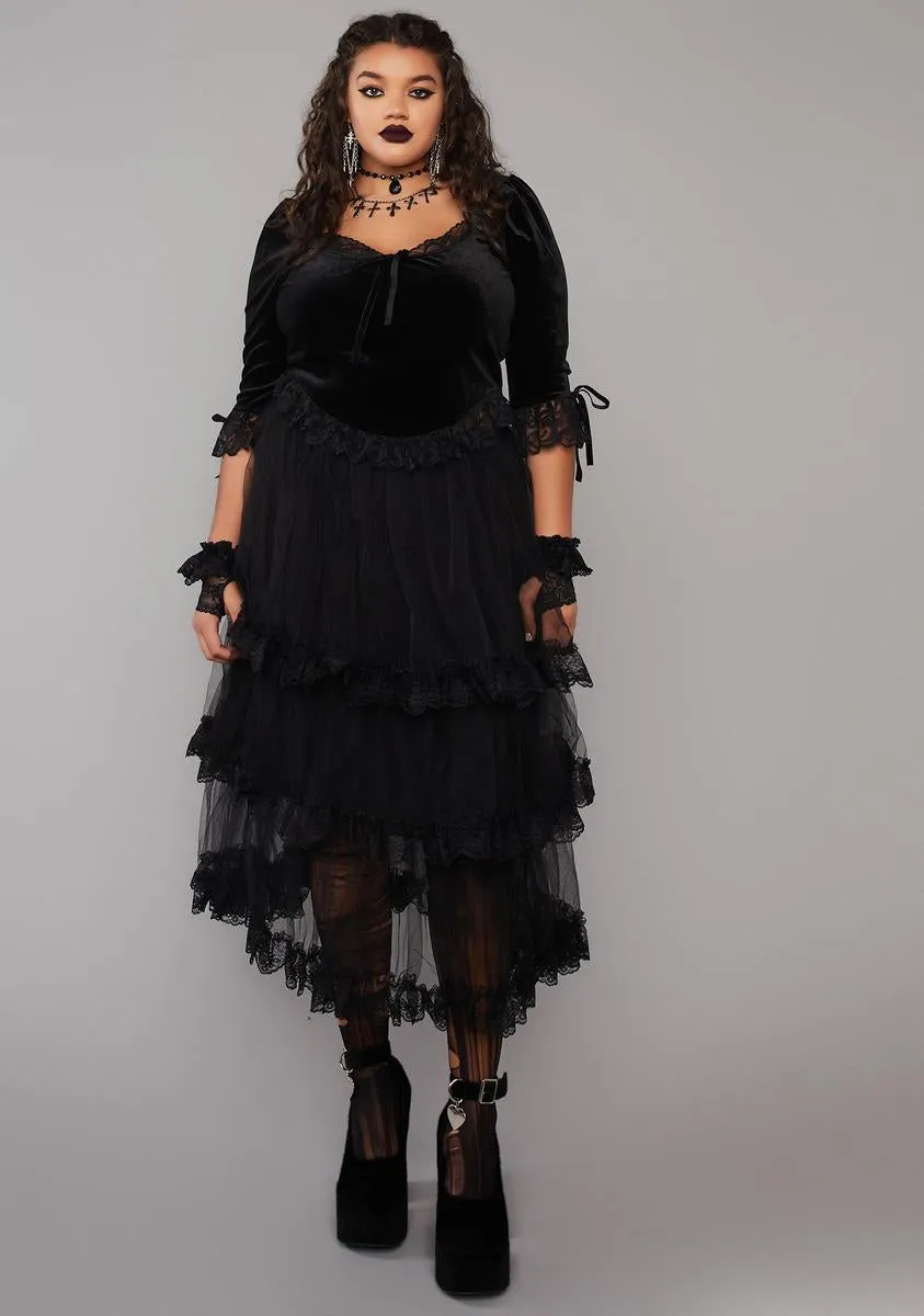 Plus Dim The Light Velvet Bustier Top sold by Dolls Kill product image thumbnail 3