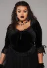 Plus Dim The Light Velvet Bustier Top sold by Dolls Kill