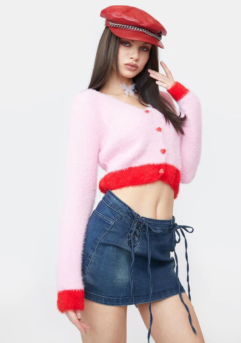 Warm Fuzzies Cropped Cardigan sold by Dolls Kill product image thumbnail 2