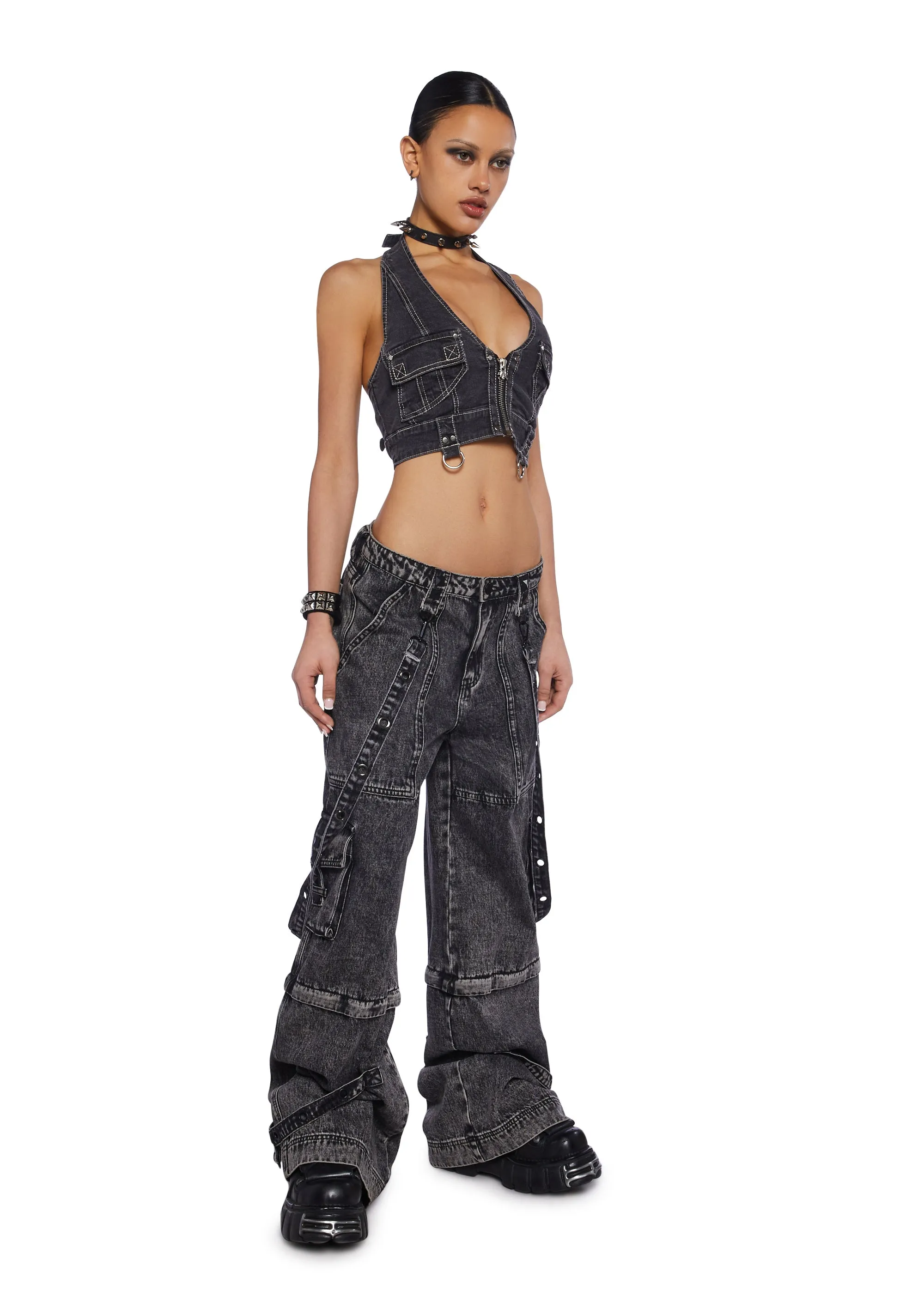 Power Halter Top - Black sold by Dolls Kill product image thumbnail 2