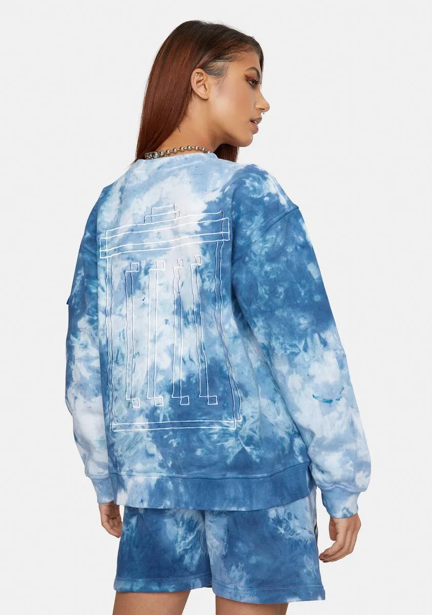 Squish Tie Dye Crewneck sold by Dolls Kill product image thumbnail 4