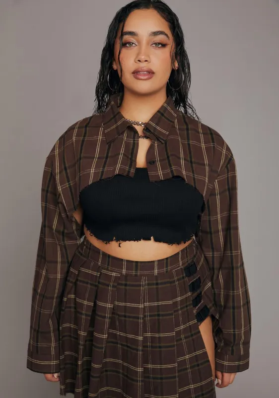 Plus Be My Boy Toy Cropped Shirt sold by Dolls Kill
