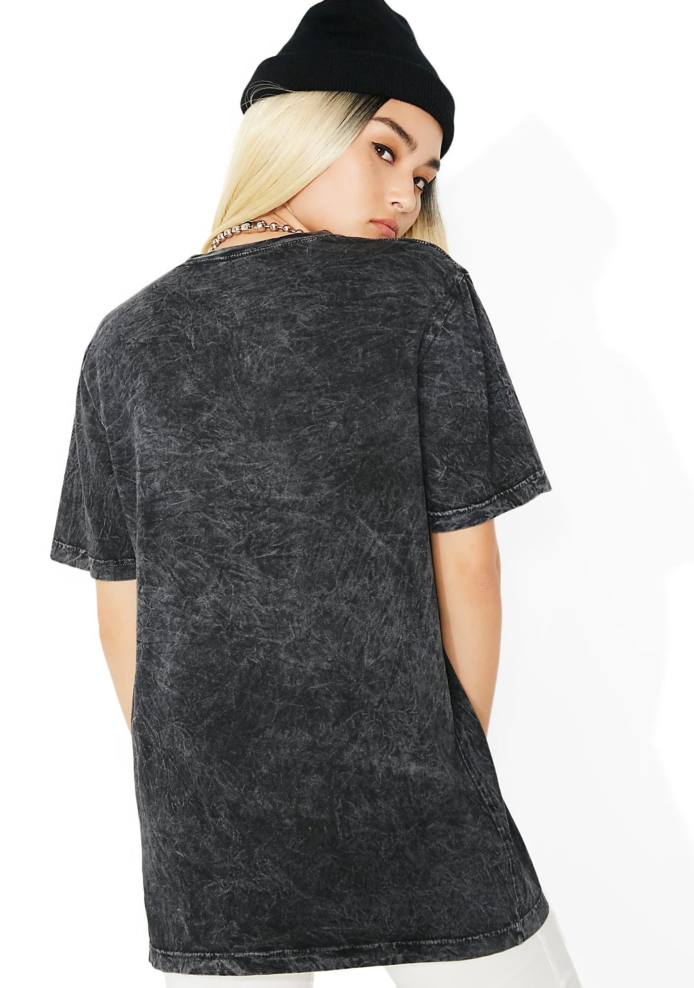 Black Bar Logo Overdyed Tee sold by Dolls Kill product image thumbnail 4