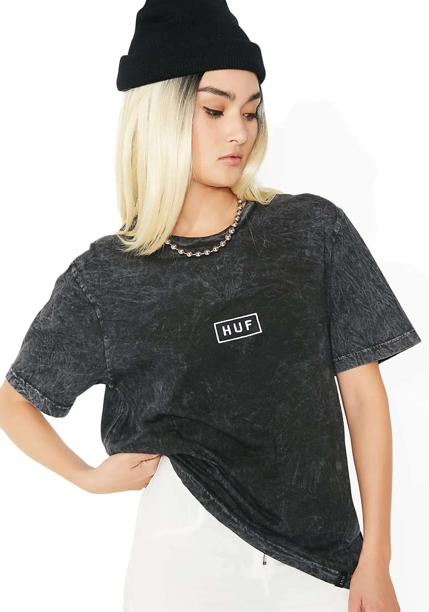 Black Bar Logo Overdyed Tee sold by Dolls Kill product image thumbnail 2