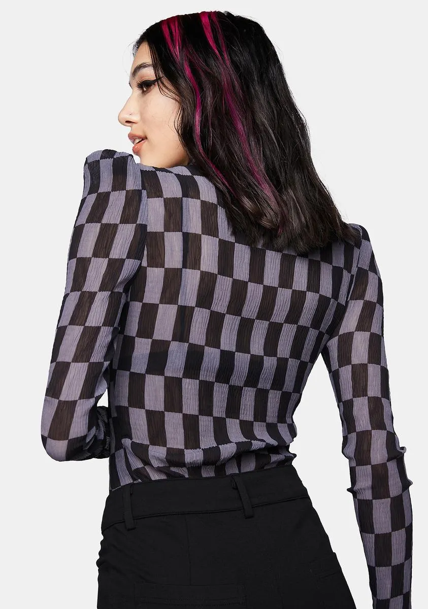 Revelation Series Checkerboard Pleated T-Shirt sold by Dolls Kill product image thumbnail 4