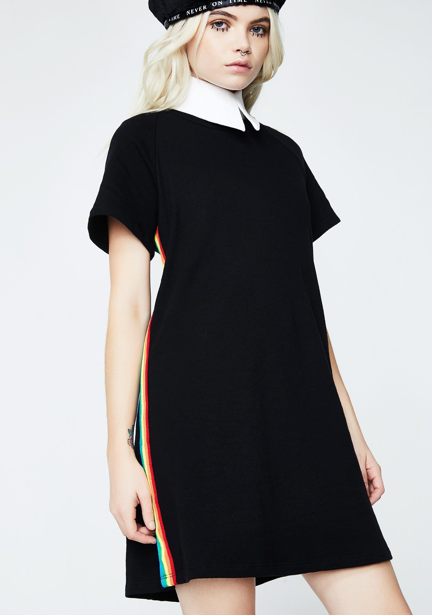 Color Flash T-Shirt Dress sold by Dolls Kill product image thumbnail 3
