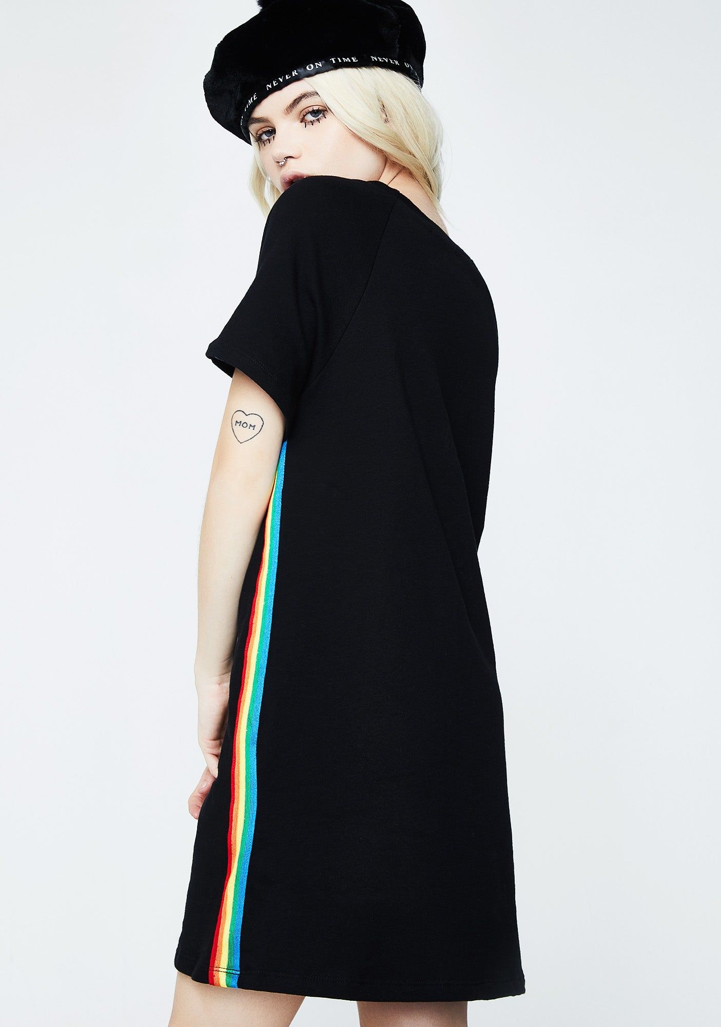 Color Flash T-Shirt Dress sold by Dolls Kill product image thumbnail 4