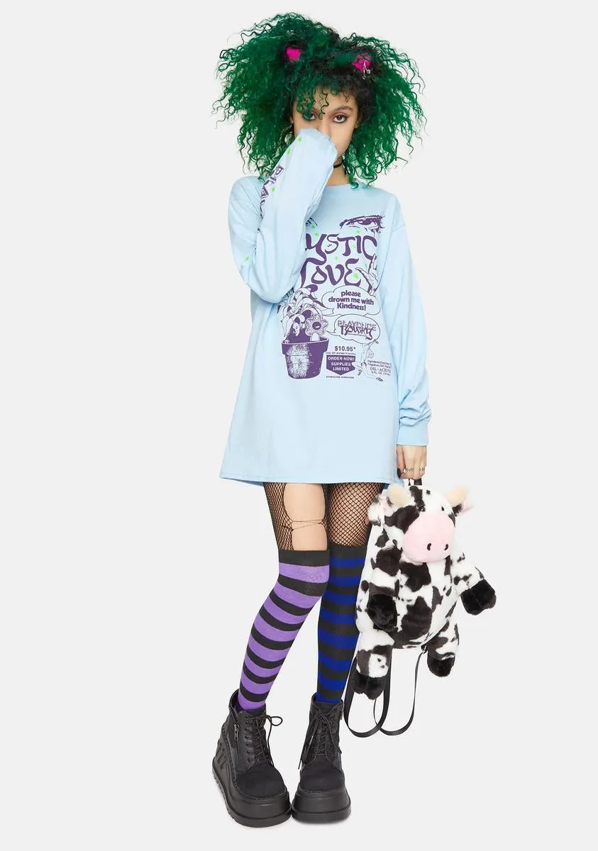 X Playdude Blue Mystic Love Graphic Tee sold by Dolls Kill product image thumbnail 3