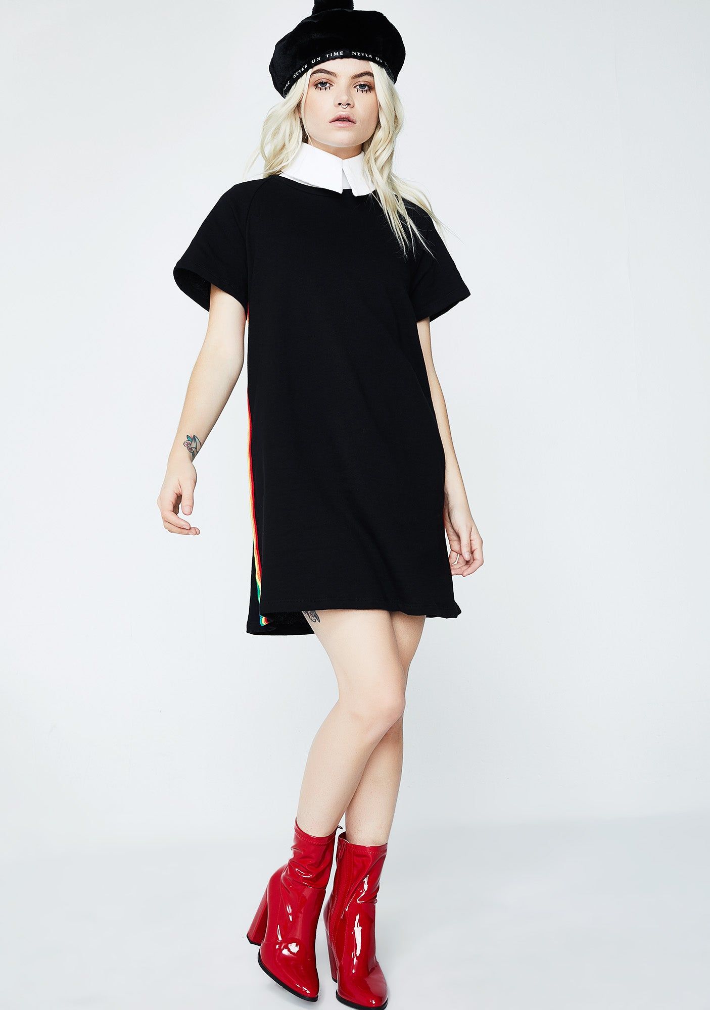 Color Flash T-Shirt Dress sold by Dolls Kill product image thumbnail 5