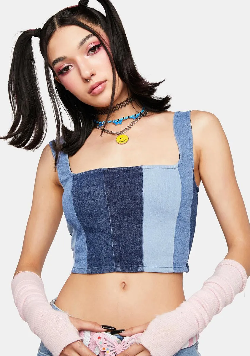 Such A Trip Corset Top sold by Dolls Kill