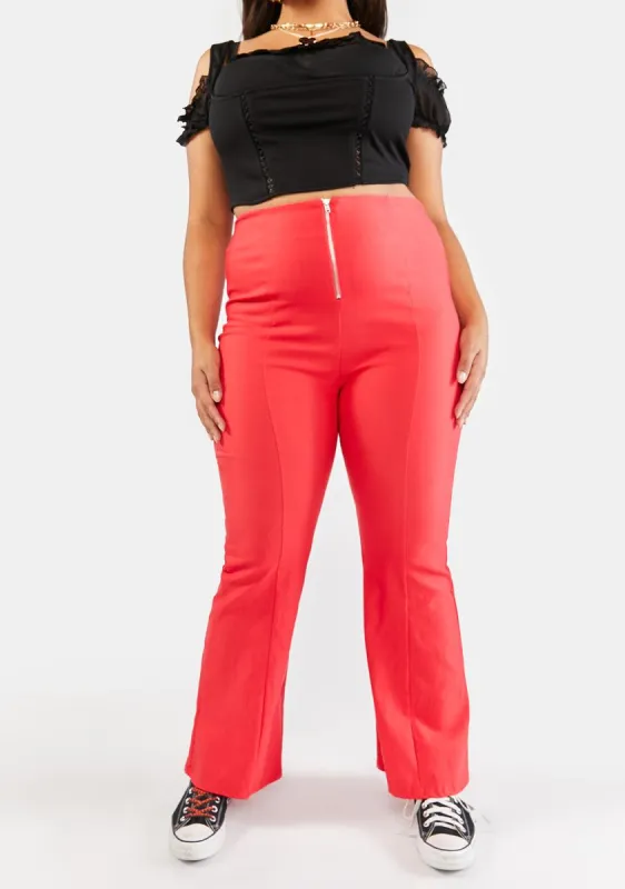 Plus Spicy Take You There Flare Pants sold by Dolls Kill