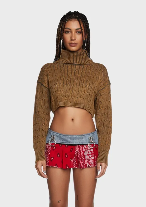 Stop And Stare Turtleneck Sweater sold by Dolls Kill