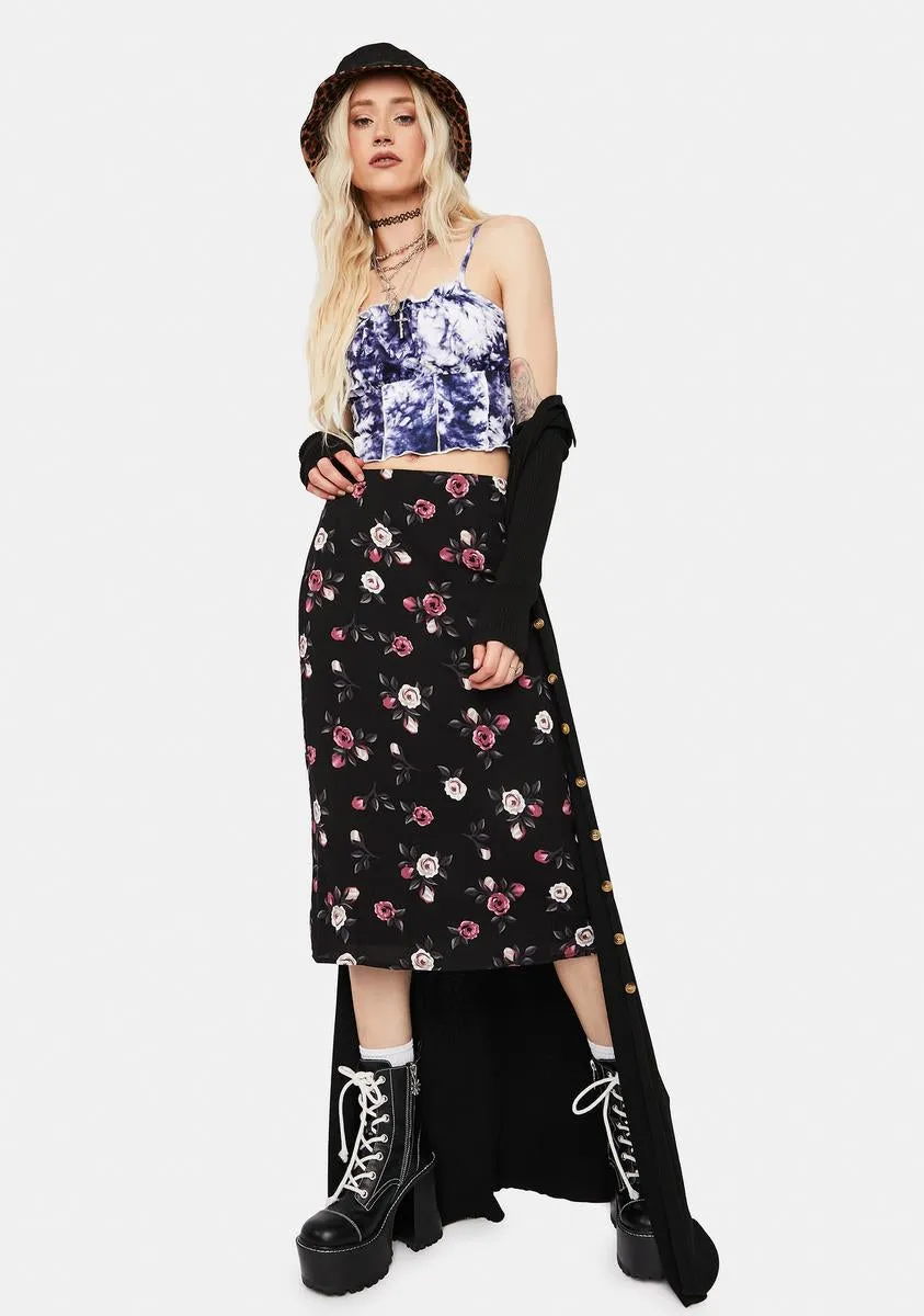 Starting Line Lettuce Trim Tie Dye Crop Top sold by Dolls Kill product image thumbnail 3