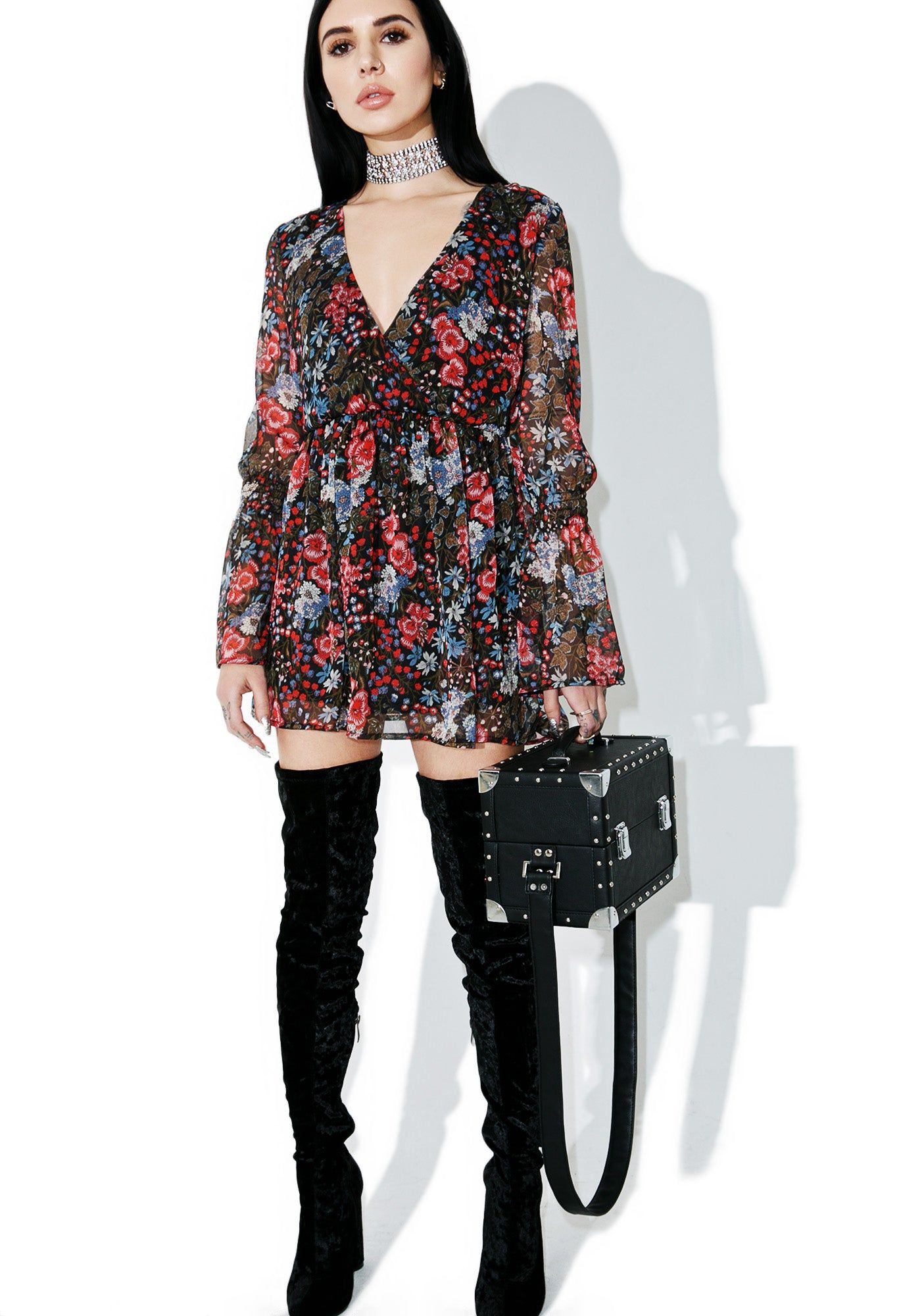 Wild Child Flower Dress sold by Dolls Kill product image thumbnail 4