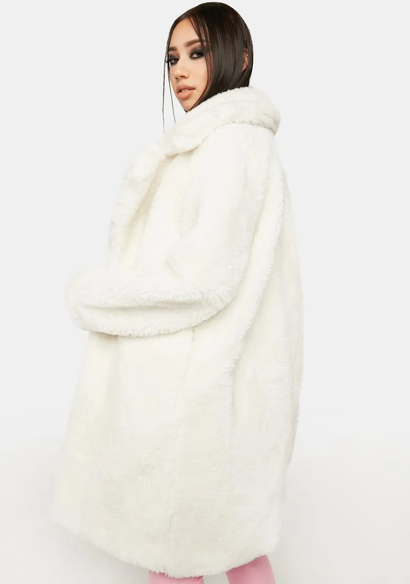 Purely Leading You On Faux Fur Coat sold by Dolls Kill product image thumbnail 4