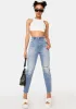 Rhiannon Rip 94 High Slim Jeans sold by Dolls Kill
