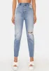 Rhiannon Rip 94 High Slim Jeans sold by Dolls Kill
