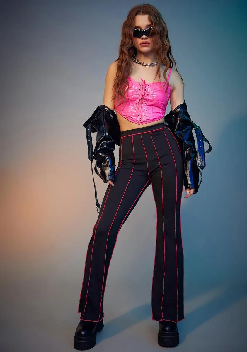 Candy Bad Behavior Vinyl Corset Top sold by Dolls Kill product image thumbnail 3