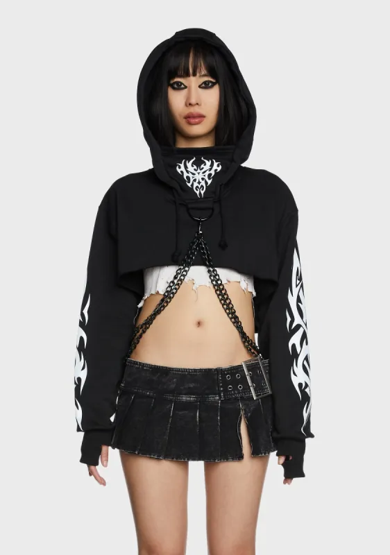 Mark Of The Beast Chained Hoodie sold by Dolls Kill