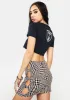 Optic Polka Dot Urfa Mini Skirt sold by Dolls Kill