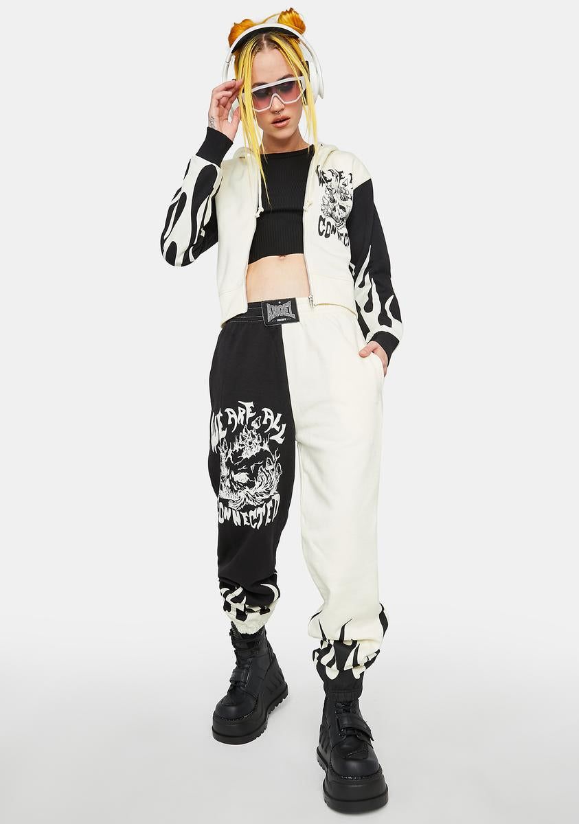 Connected Zip-Up Hoodie sold by Dolls Kill product image thumbnail 3