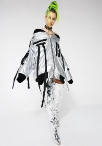 Oversized Drop Shoulder Jacket sold by Dolls Kill