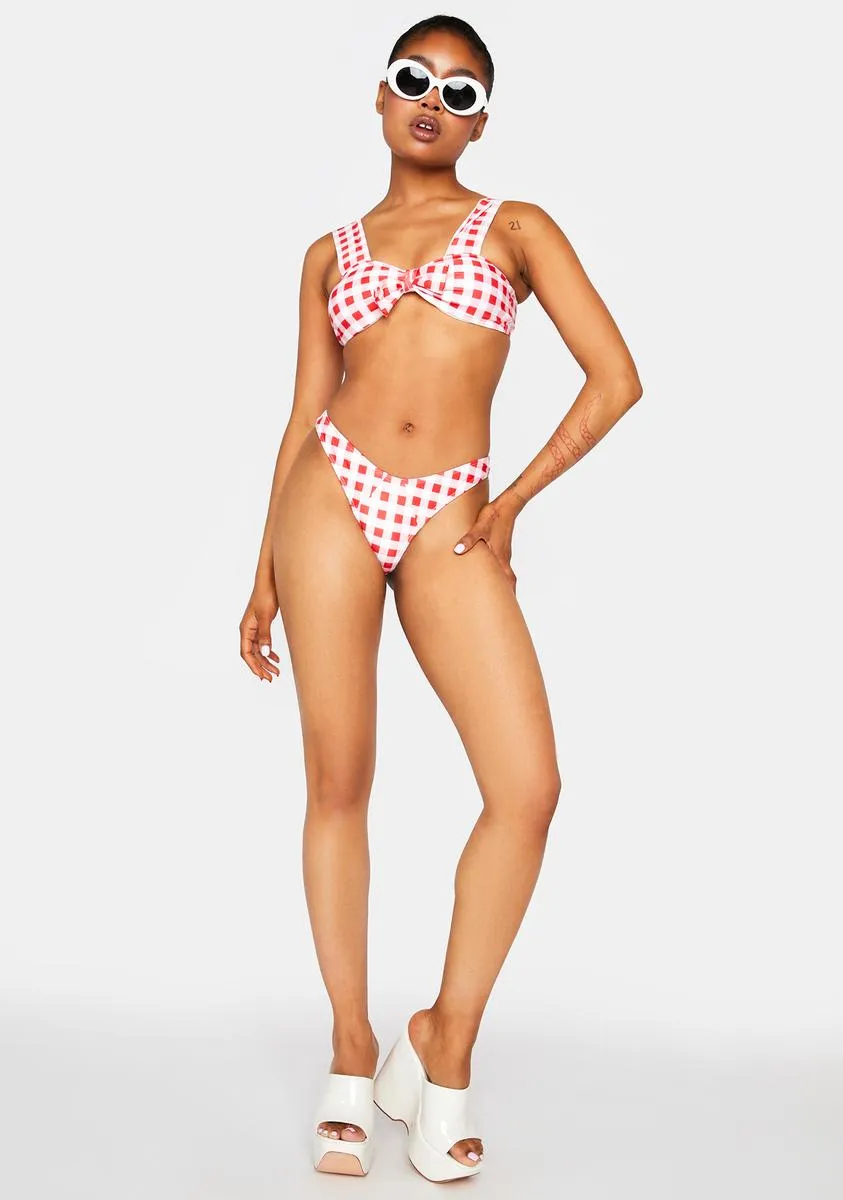 Strawberry Hot Flirt Summer Bikini Set sold by Dolls Kill product image thumbnail 5