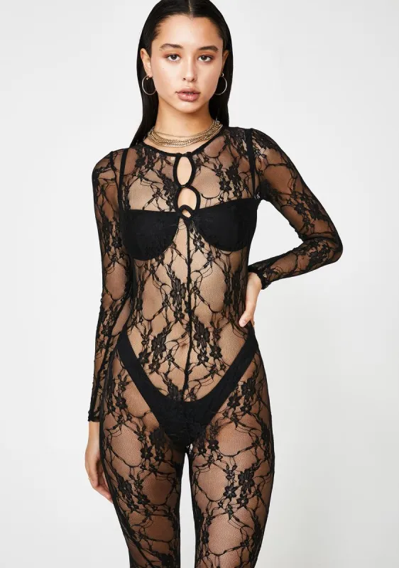 Fully Yours Lace Catsuit sold by Dolls Kill