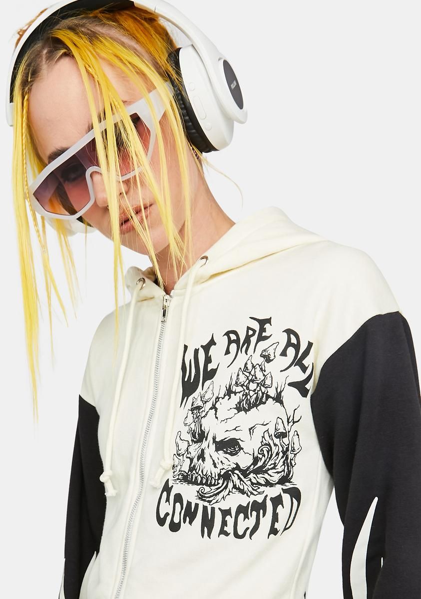 Connected Zip-Up Hoodie sold by Dolls Kill product image thumbnail 2