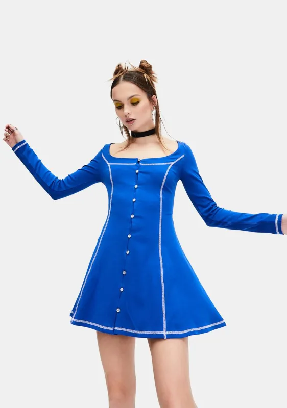 Sky Save Me A Dance Mini Dress sold by Dolls Kill