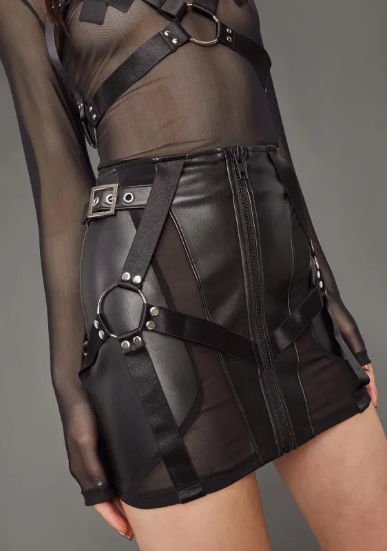 Naughty Habits Mini Skirt sold by Dolls Kill