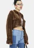 Easier Said Corduroy Cropped Jacket sold by Dolls Kill