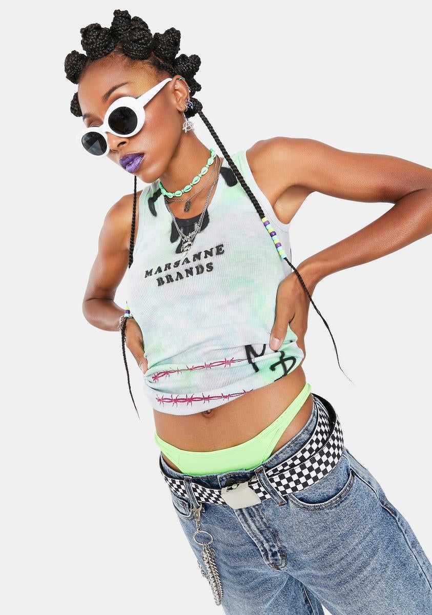 Long Barbed Wire Tank Top sold by Dolls Kill product image thumbnail 2