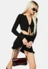 Wasted On U Ruched Skirt Set sold by Dolls Kill