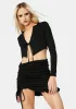 Wasted On U Ruched Skirt Set sold by Dolls Kill
