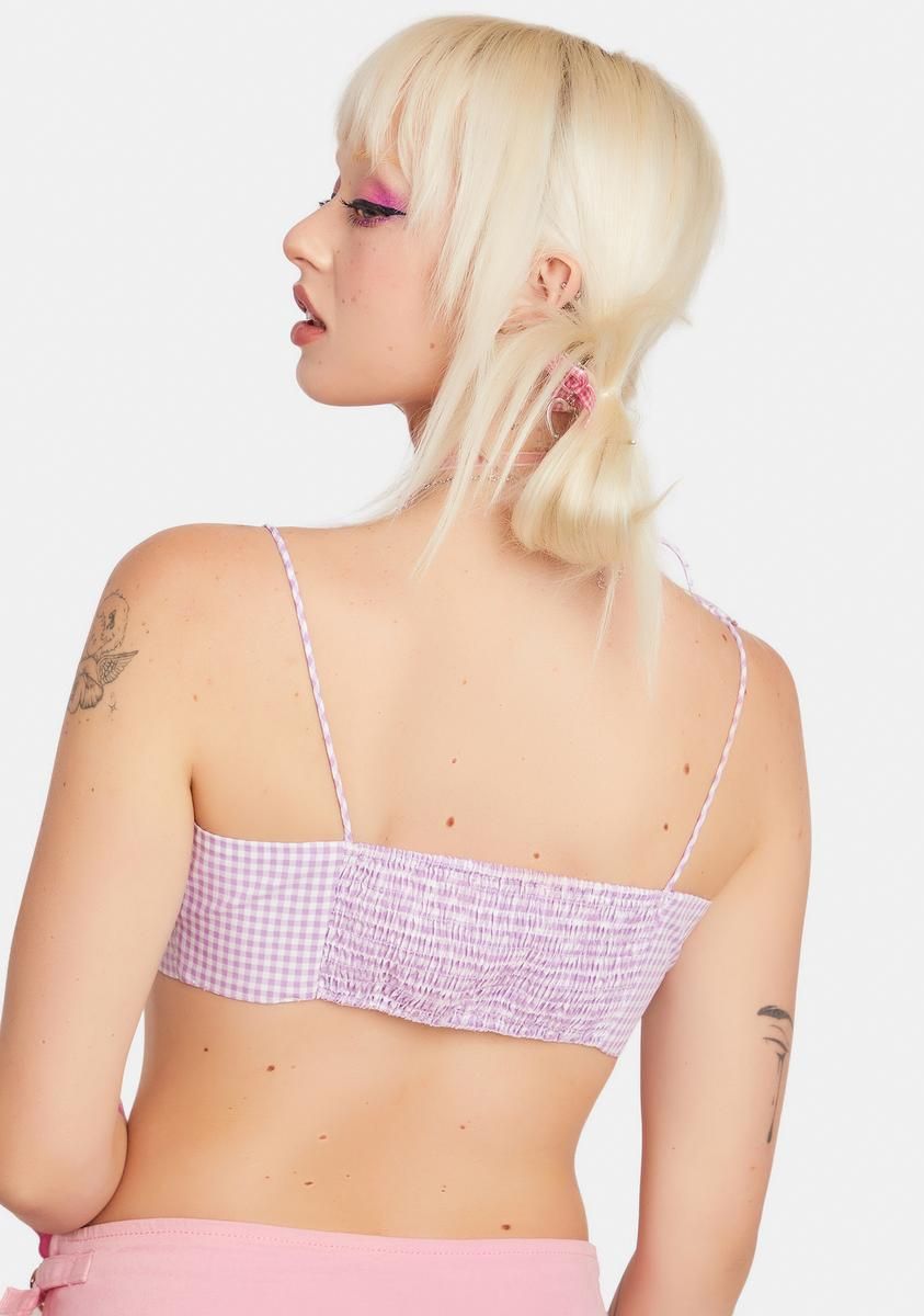 Darling Doll Gingham Bra Top sold by Dolls Kill product image thumbnail 4