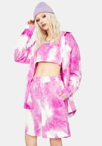 Flashing Bright Tie Dye Tank Set sold by Dolls Kill