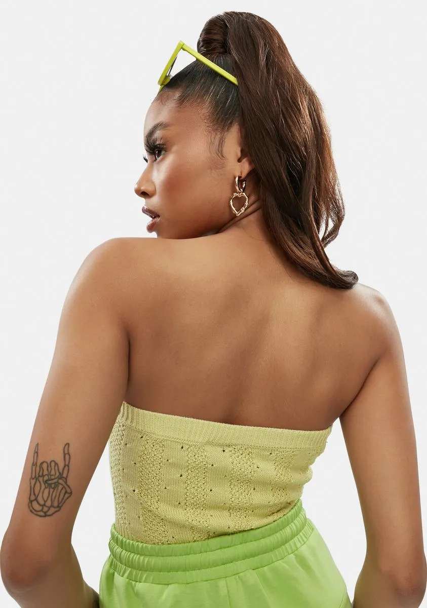 Sage Block Your Number Tube Top sold by Dolls Kill product image thumbnail 4