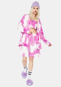 Flashing Bright Tie Dye Tank Set sold by Dolls Kill
