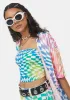Surreal Life Checkered Tube Top sold by Dolls Kill