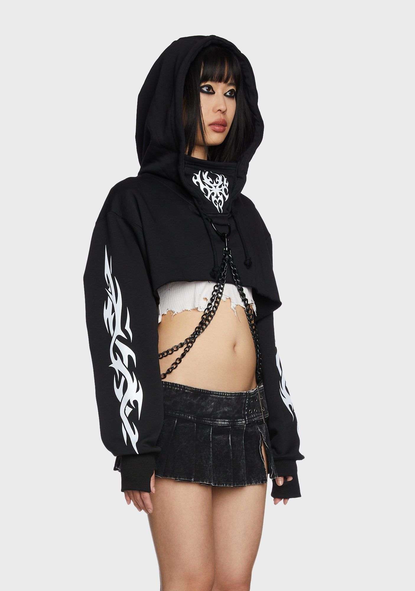 Mark Of The Beast Chained Hoodie sold by Dolls Kill product image thumbnail 2