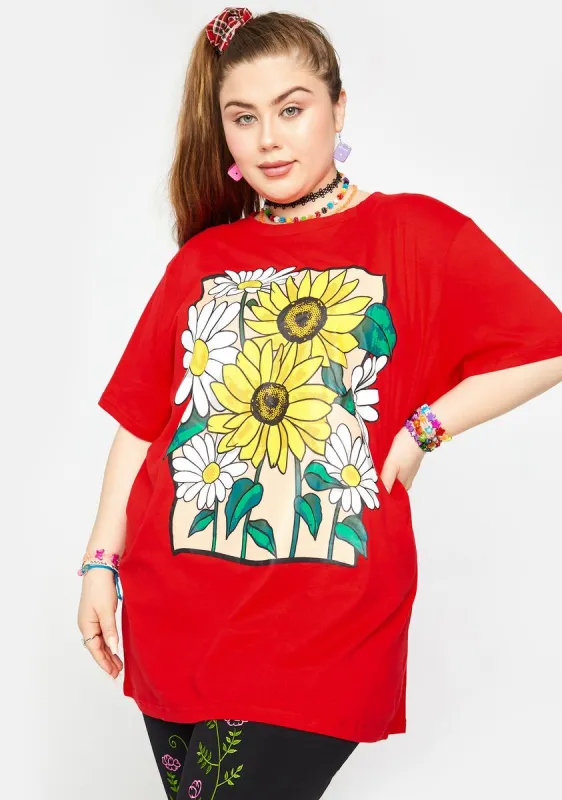 Plus Sunny Days Ahead Graphic Tee sold by Dolls Kill