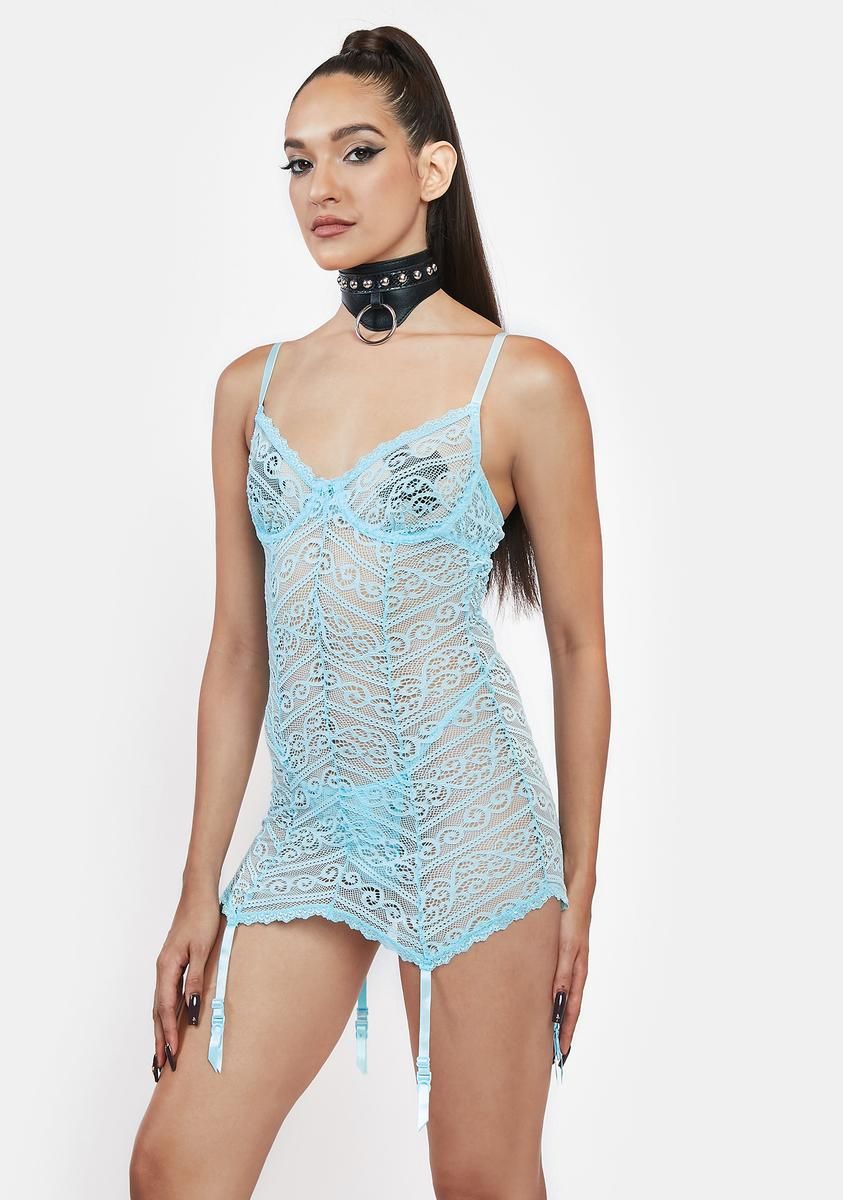 Sky's The Limit Lace Underwire Slip sold by Dolls Kill product image thumbnail 3