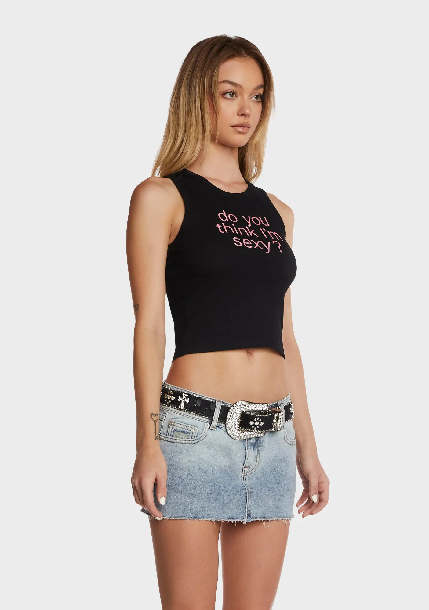 Thinking Graphic Tank sold by Dolls Kill product image thumbnail 3