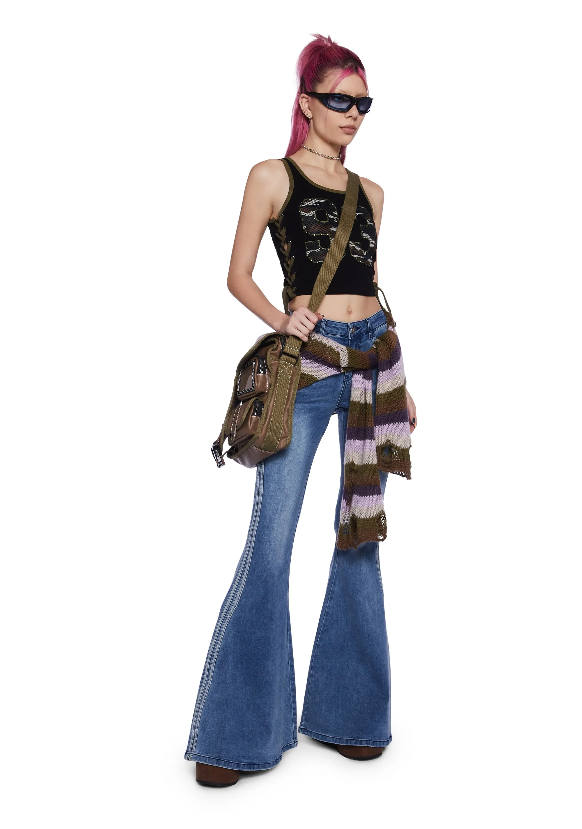 Totally Trippin Flared Jeans sold by Dolls Kill product image thumbnail 4