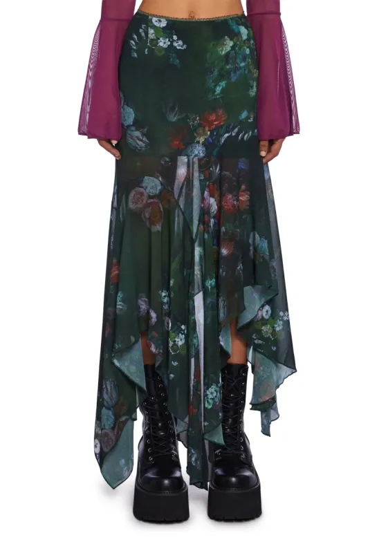 Romanticizing Moments Maxi Skirt sold by Dolls Kill