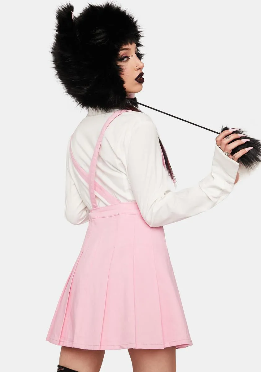 You've Been Schooled Overall Pleated Skirt sold by Dolls Kill product image thumbnail 4