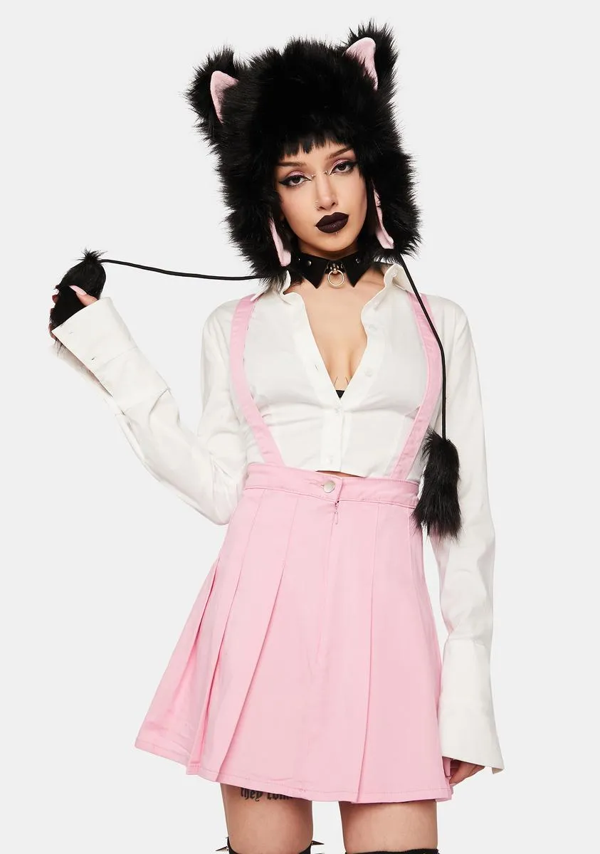 You've Been Schooled Overall Pleated Skirt sold by Dolls Kill